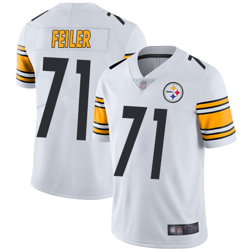 Men Pittsburgh Steelers Football #71 Limited White Matt Feiler Road Vapor Untouchable Nike NFL Jersey